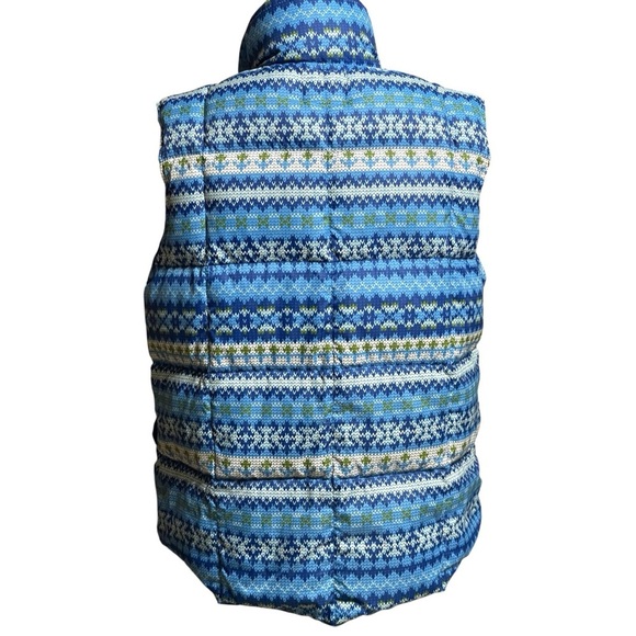 LANDS’END GOOSE-DOWN BLUE VEST SZ XL 18/20 EUC - Picture 3 of 10